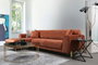 Atelier Del Sofa Sofá-Cama de Esquina Image Corner Left Cinnamon